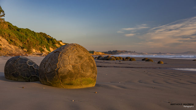 Moeraki Boulders Beach, Neuseeland
