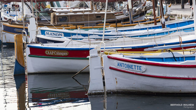 Boote am Hafen von Cassis