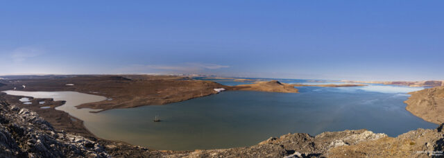 Blick auf die Murchison Fjorde; Spitzbergen